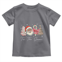 Funny Black Christmas Toddler T Shirt Tis The Season African American Santa - Wonder Print Shop