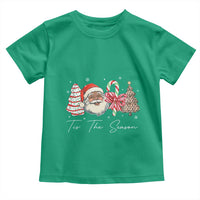 Funny Black Christmas Toddler T Shirt Tis The Season African American Santa - Wonder Print Shop