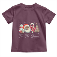 Funny Black Christmas Toddler T Shirt Tis The Season African American Santa - Wonder Print Shop