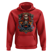 Funny Christmas Motorcycle Santa Hoodie Sons Of Santa North Pole Xmas Biker - Wonder Print Shop