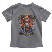 Funny Christmas Motorcycle Santa Toddler T Shirt Sons Of Santa North Pole Xmas Biker - Wonder Print Shop