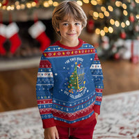 Funny Chrismukkah Chanukah Christmas Hanukkah Ugly Sweater In This House We Celebrate Love Xmas Tree Menorah - Wonder Print Shop