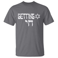 Funny Hebrew T Shirt Getting Chai Jewish Vintage David Star - Wonder Print Shop