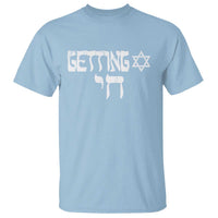 Funny Hebrew T Shirt Getting Chai Jewish Vintage David Star - Wonder Print Shop