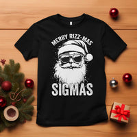 Funny Christmas Santa T Shirt Merry Rizzmas Sigmas Charisma Rizz Santa Claus - Wonder Print Shop