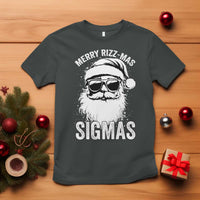 Funny Christmas Santa T Shirt Merry Rizzmas Sigmas Charisma Rizz Santa Claus - Wonder Print Shop