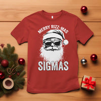 Funny Christmas Santa T Shirt Merry Rizzmas Sigmas Charisma Rizz Santa Claus - Wonder Print Shop