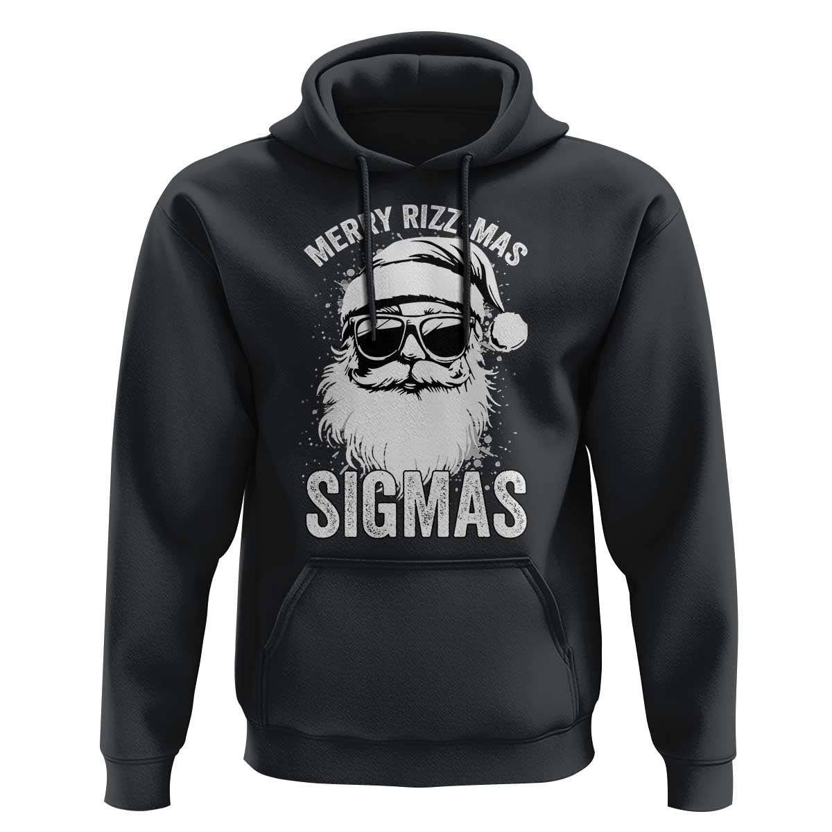 Funny Christmas Santa Hoodie Merry Rizzmas Sigmas Charisma Rizz Santa Claus