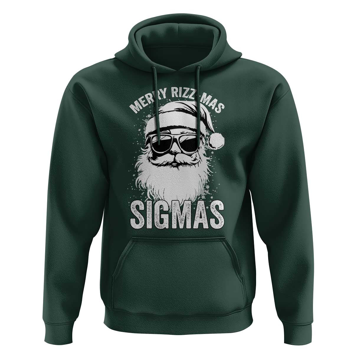 Funny Christmas Santa Hoodie Merry Rizzmas Sigmas Charisma Rizz Santa Claus