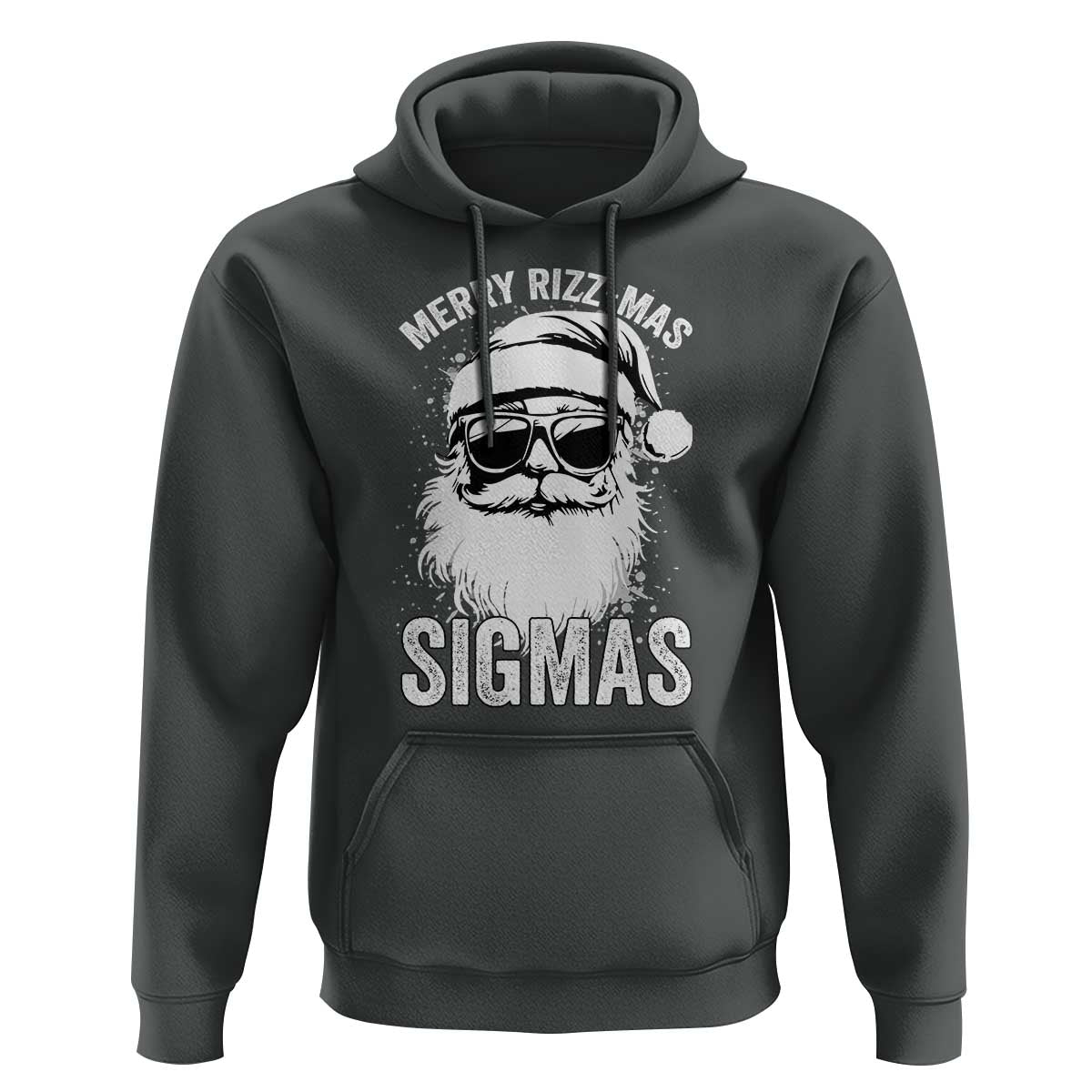 Funny Christmas Santa Hoodie Merry Rizzmas Sigmas Charisma Rizz Santa Claus