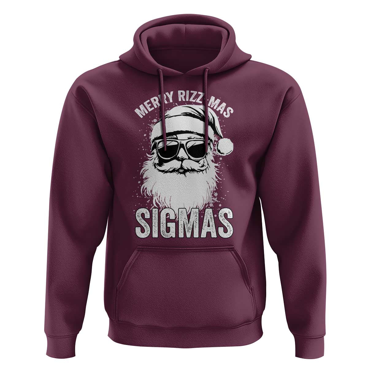 Funny Christmas Santa Hoodie Merry Rizzmas Sigmas Charisma Rizz Santa Claus