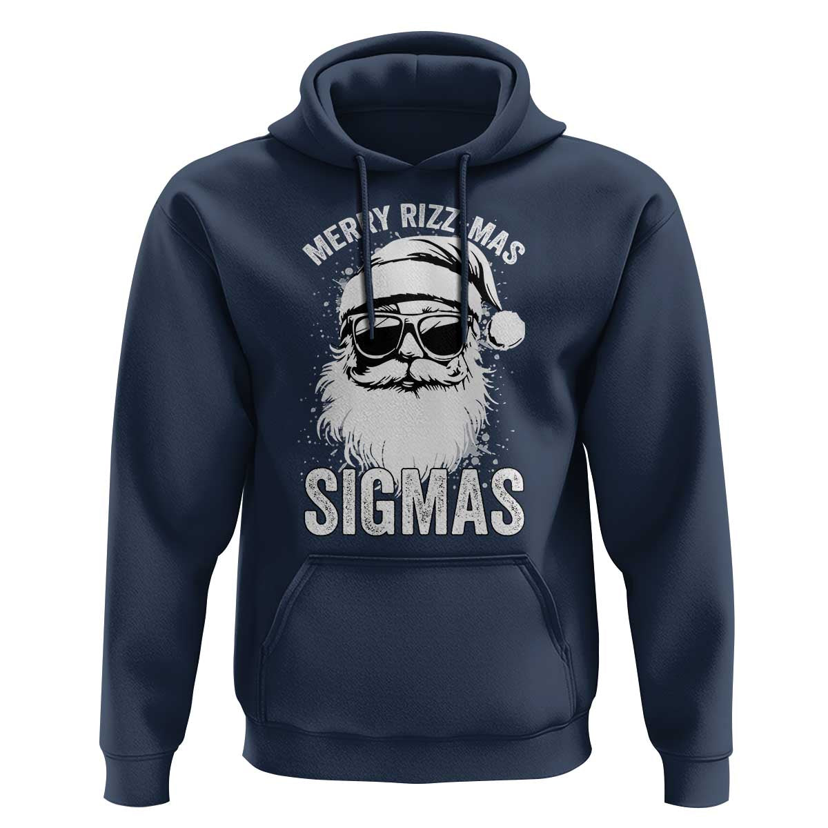 Funny Christmas Santa Hoodie Merry Rizzmas Sigmas Charisma Rizz Santa Claus