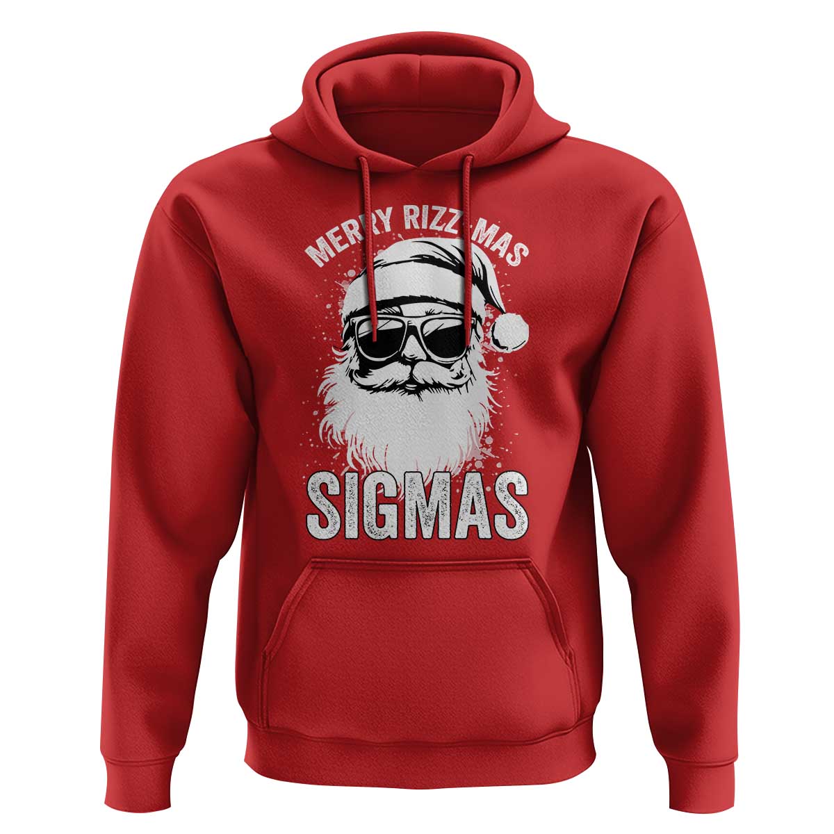 Funny Christmas Santa Hoodie Merry Rizzmas Sigmas Charisma Rizz Santa Claus