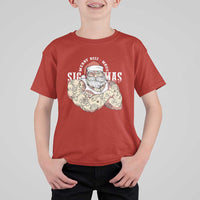 Funny Christmas Santa T Shirt For Kid Merry Rizzmas Sigmas Charisma Rizz Santa - Wonder Print Shop