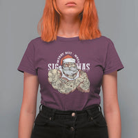 Funny Christmas Santa T Shirt For Women Merry Rizzmas Sigmas Charisma Rizz Santa - Wonder Print Shop