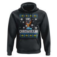Funny Hanukkah Christmas Hoodie Merry Chrismukkah Reindeer David Stars Menorah