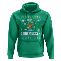 Funny Hanukkah Christmas Hoodie Merry Chrismukkah Reindeer David Stars Menorah