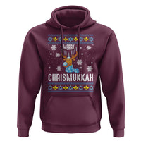 Funny Hanukkah Christmas Hoodie Merry Chrismukkah Reindeer David Stars Menorah