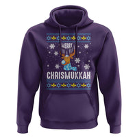 Funny Hanukkah Christmas Hoodie Merry Chrismukkah Reindeer David Stars Menorah