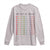 Funny 100 Days Of School Cute Pastel Heart Sketch Long Sleeve Shirt