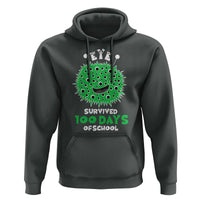 Funny Monster Virus Eye Survived 100 Days Of School Hoodie