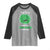 Funny Monster Virus Eye Survived 100 Days Of School Raglan Shirt