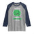Funny Monster Virus Eye Survived 100 Days Of School Raglan Shirt