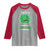 Funny Monster Virus Eye Survived 100 Days Of School Raglan Shirt
