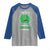 Funny Monster Virus Eye Survived 100 Days Of School Raglan Shirt