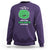 Funny Monster Virus Eye Survived 100 Days Of School Sweatshirt