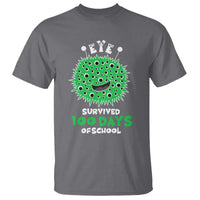 Funny Monster Virus Eye Survived 100 Days Of School T Shirt