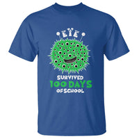 Funny Monster Virus Eye Survived 100 Days Of School T Shirt