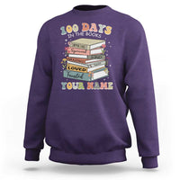 Personalized 100 Days In The Books Sweatshirt Custom Name Mr Mrs Teachers 100th Days Of School