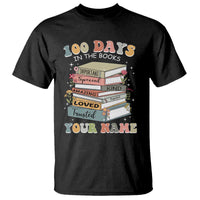 Personalized 100 Days In The Books T Shirt Custom Name Mr Mrs Teachers 100th Days Of School