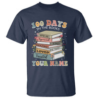 Personalized 100 Days In The Books T Shirt Custom Name Mr Mrs Teachers 100th Days Of School