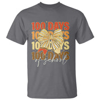 100 Days Of School Coquette Pencil Bow T Shirt