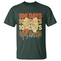 100 Days Of School Coquette Pencil Bow T Shirt