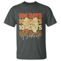 100 Days Of School Coquette Pencil Bow T Shirt