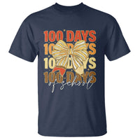 100 Days Of School Coquette Pencil Bow T Shirt