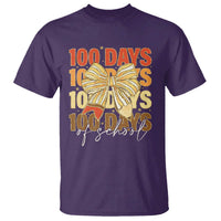 100 Days Of School Coquette Pencil Bow T Shirt