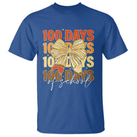 100 Days Of School Coquette Pencil Bow T Shirt