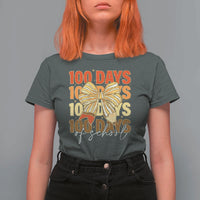 100 Days Of School Coquette Pencil Bow T Shirt For Women