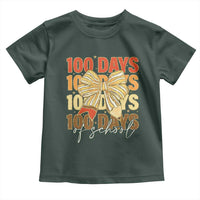 100 Days Of School Coquette Pencil Bow Toddler T Shirt