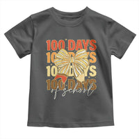 100 Days Of School Coquette Pencil Bow Toddler T Shirt