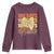 100 Days Of School Coquette Pencil Bow Youth Sweatshirt