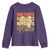 100 Days Of School Coquette Pencil Bow Youth Sweatshirt