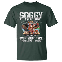 Funny Beaver Grilling T Shirt Soggy Beaver BBQ It's Not All Over Your Face
