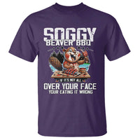 Funny Beaver Grilling T Shirt Soggy Beaver BBQ It's Not All Over Your Face