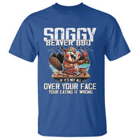 Funny Beaver Grilling T Shirt Soggy Beaver BBQ It's Not All Over Your Face