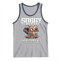 Funny Beaver Grilling Tank Top Soggy Beaver BBQ It's Not All Over Your Face